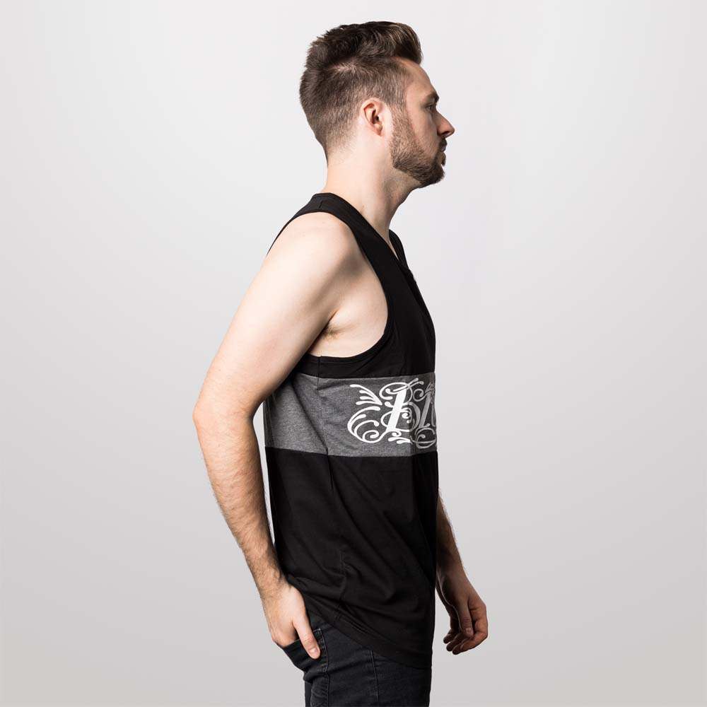 Broken Script Tattoo Tank Top / Vest – Custom Plugs